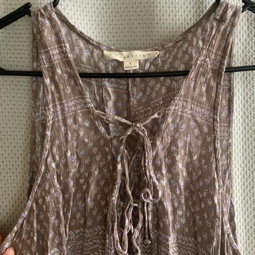 Lace-up Dress